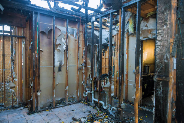 Professional Emergency Fire Damage Restoration technician working in Paoli, PA